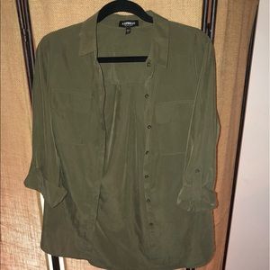 EXPRESS Olive Dress Shirt